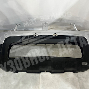 Бампер передний Renault Duster НОРМА D69 Gris Platine Серебристый ОРИГИНАЛ