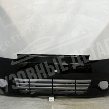 Бампер передний Chevrolet Spark (2006) 87U Pearl Black Черный металлик