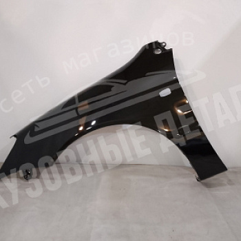 Крыло ЛЕВОЕ Mitsubishi Lancer (9) X42 Black Mica Черный