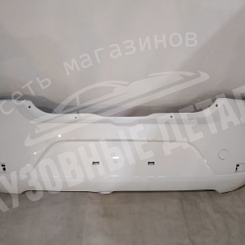 Бампер задний Renault Sandero (2014) 369 Blanc Glacier Белый