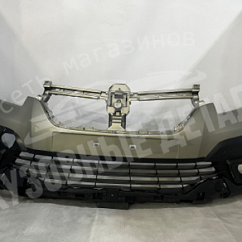 Бампер передний Renault Logan 2 (2018) STEPWAY KNM Gris Basalte Бежевый