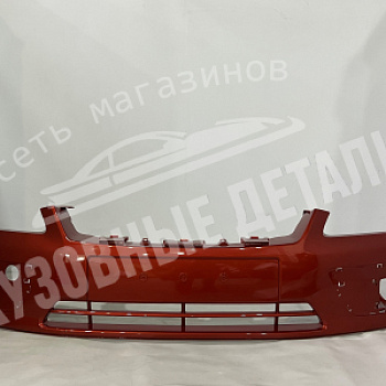 Бампер передний Ford Focus 2 дорест 3RSE Tango Red Красный