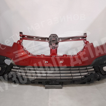 Бампер передний Renault Logan 2 (2018) STEPWAY NPI Красный