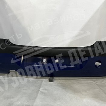 Бампер задний Renault Logan (Кам) J48  bleu oleron с полосой