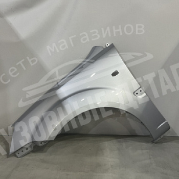 Крыло Kia Rio 2 ЛЕВОЕ с отв п/п 6C Clear Silver Серебристый