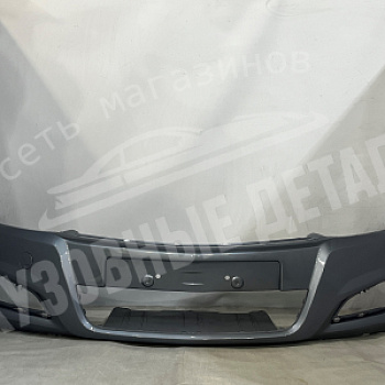 Бампер передний Opel Astra H рест 07-09 без омыв GBJ Silver Lighting Серебристый