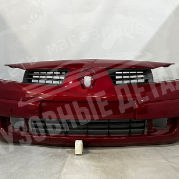 Бампер передний Renault Megane 2 (02-06) дорест NNJ Rouge dyna Красный