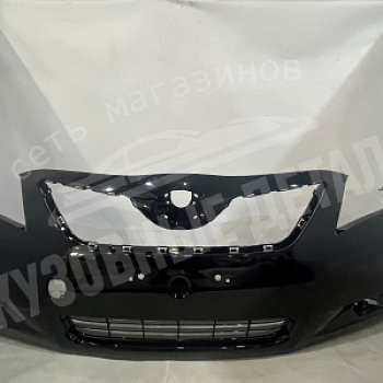 Бампер передний Toyota Camry V40 дорест 202 Black Черный отв. под омыв. Фар