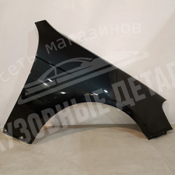 Крыло переднее ПРАВОЕ Chevrolet Epica 06-13 GAR Carbon flash Черный металлик
