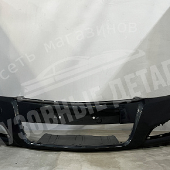Бампер передний Opel Astra H рест 07-09 без омыв GBI Metro Blue Серо-синий