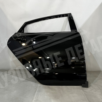 Дверь задняя ПРАВАЯ Kia Rio MZH Phantom Black Черный перламутр
