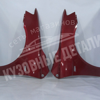 Крыло ЛЕВОЕ Mitsubishi Lancer (10) P26 Orient Red Красный