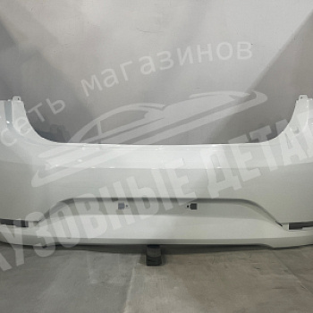 Бампер задний Kia Rio Х/Б PGU Crystal White Белый ОРИГИНАЛ