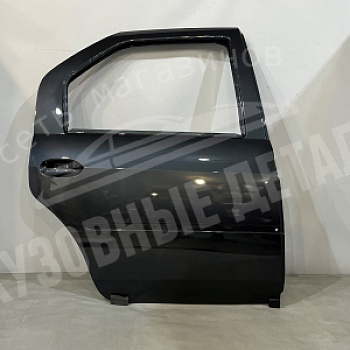 Дверь Renault Logan задняя ПРАВАЯ B66 Gris Eclipse с отв. под молдинг