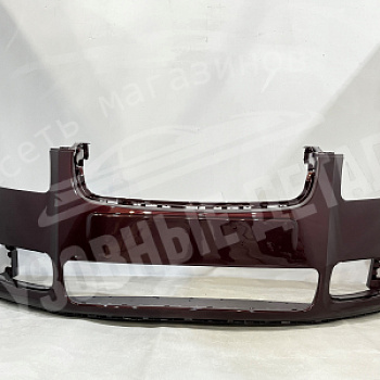 Бампер передний Skoda Fabia (07-10) LF3X, 9893, F3X, X7 Rosso brun Темно-красный