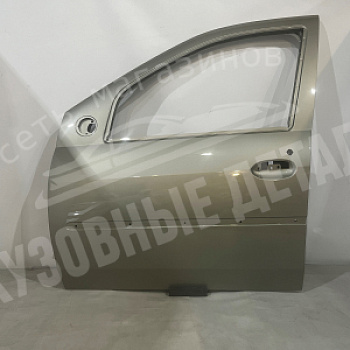Дверь Renault Logan передняя ЛЕВАЯ KNM Gris Basalte с отв. под молдинг