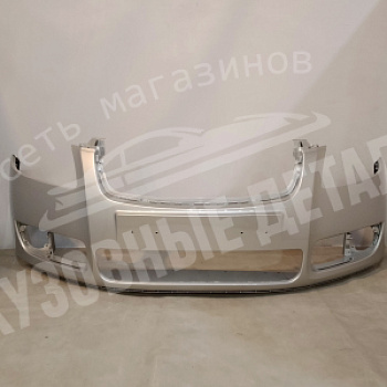 Бампер передний Skoda Fabia (07-10) 1B, LF7T Diamant Серебристый металлик