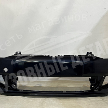 Бампер передний Volkswagen Polo 2T, C9X Черный
