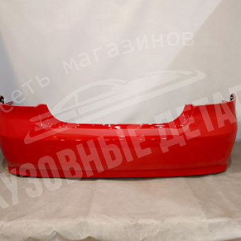 Бампер задний Chevrolet Aveo T250/Ravon R3 71U, GGE, 73L Super Red красный