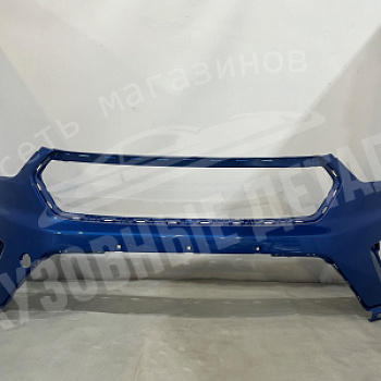 Бампер передний Hyundai Creta Верхняя часть N4U Marine Blue Голубой