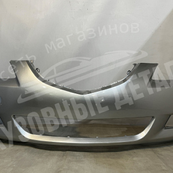 Бампер передний Mazda 3 Sedan (03-06) 22V Sunlight Silver Серебристый