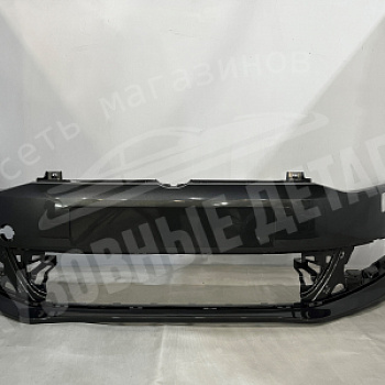 Бампер передний Volkswagen Polo HB под омыв U5U5, LD7R, D7R, Серый