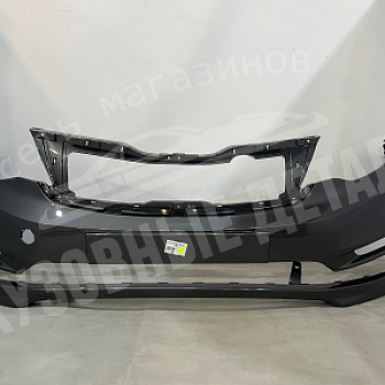Бампер передний Kia Rio 2015 SAE Carbon Grey Серый ОРИГИНАЛ
