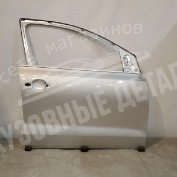 Дверь передняя ПРАВАЯ Volkswagen Polo A7W, LA7W, 8E8E Brilliant Silver Серебристый
