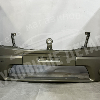 Бампер передний Renault Sandero без ПТФ KNM Gris Basalte