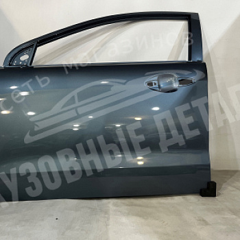 Дверь передняя ЛЕВАЯ Kia Rio BR7 Голубой металлик