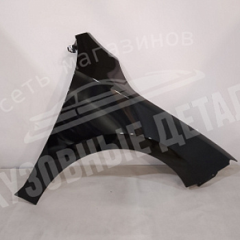 Крыло ПРАВОЕ без отв Skoda Rapid до 2020 2T, C9X, LC9X, 2T2T Deep Black Черный