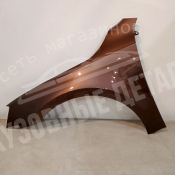 Крыло ЛЕВОЕ Skoda Octavia A7 LF8Z, 4L4L Topaz Brown Коричневый