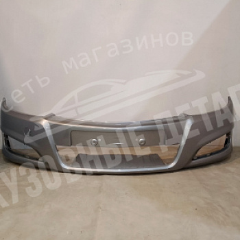 Бампер передний Opel Astra H рест 07-14 без омыв 4AU Silver Lightning