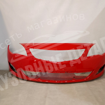 Бампер передний Opel Astra J дорест GBH 50B Power Red Красный