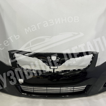 Бампер передний Toyota Camry V40 рест 202 Black Metallic с отв под омыв.