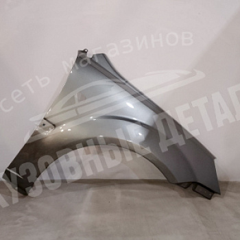 Крыло Kia Rio 2 ПРАВОЕ с отв п/п IM Titanium Silver Серебристый
