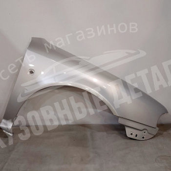Крыло ПРАВОЕ Skoda Octavia A4 1B, LF7T Diamant Серебристый металик