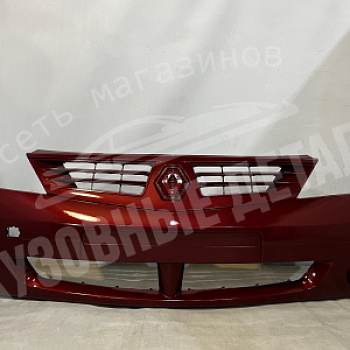 Бампер передний Renault Logan (Кам) 21B Rogue Toreodor ПТФ полноокрашенный
