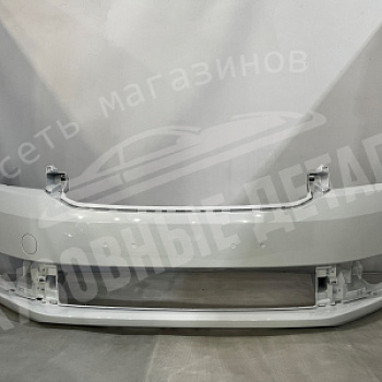 Бампер передний Skoda Rapid до 2020 0Q, C9A, LC9A, 0Q0Q Pure White Белый ОРИГИНАЛ