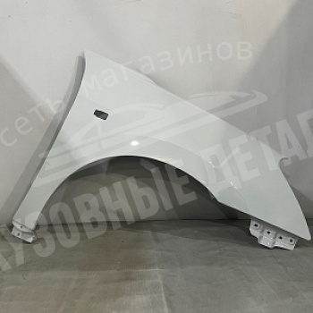Крыло ПРАВОЕ Nissan Almera G15 White, Blanc Glacier ZY2 (221) Белый ОРИГИНАЛ