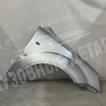 Крыло Kia Rio 2 ПРАВОЕ с отв п/п 6C Clear Silver Серебристый