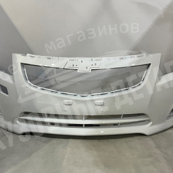 Бампер передний Chevrolet Сruze (13) GAZ Olympic White Белый