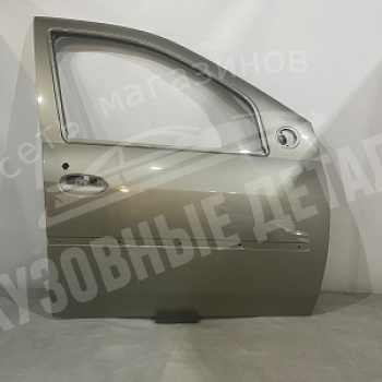 Дверь Renault Logan передняя ПРАВАЯ KNM Gris Basalte с отв. под молдинг ОРИГИНАЛ