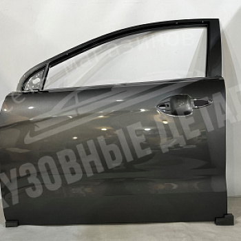 Дверь передняя ЛЕВАЯ Kia Rio SAE Carbon Grey Темно-Серый