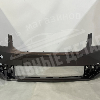 Бампер передний Skoda Octavia A7 (14-17) LF8Z, 4L4L Topaz Brown Коричневый