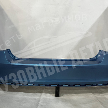 Бампер задний Skoda Rapid G0, Q5X, LQ5X, G0G0 Denim Blue Голубой